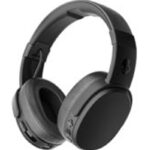 Black over-ear wireless Bluetooth headphones